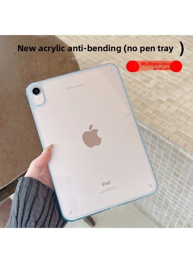 حافظة حماية لجهاز IPad Pro11 Air6/54 أكريليك مضادة للانحناء الجيل 10 شفافة 10.2 حافظة مضادة للسقوط Mini7-اللون: أخضر فاتح-نموذج قابل للتطبيق: عالمي لجهاز Ipad Air11 2024/pro11 2022/2021/2020/2018/air5/4 - Image 2